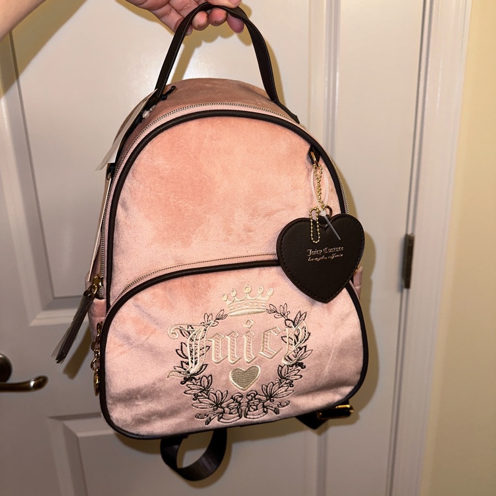 Juicy Couture Mini Pink Velour backpack